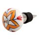 Amaryllis Mustard Flower Ceramic Wine Stopper